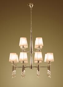 Tiffany French Gold-Soft Bronze Crystal Ceiling Lights Mantra Tiered Crystal Fittings Tiffany French Gold-Soft Bronze Crystal Ceiling Lights Mantra Tiered Crystal Fittings